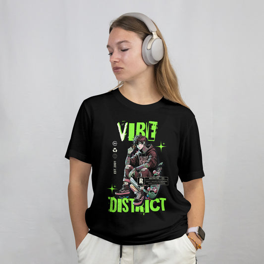 Vibe District – Anime Streetwear Round Neck Unisex T-Shirt